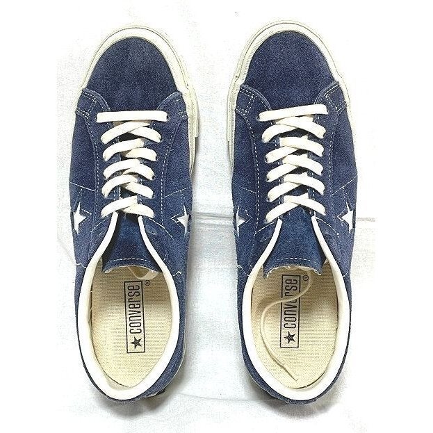 日本製 コンバース ワンスター スエード CONVERSE ONE STAR SUEDE OX ネイビー カップインソール サイズ 81/2 27.0  | loafers