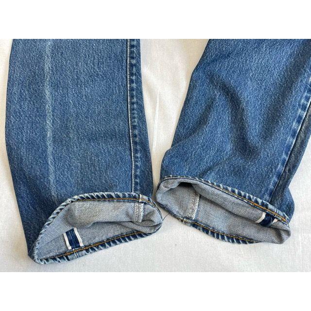 80's 米国製 リーバイス LEVI'S 501 赤耳 レッドライン 2501-0117 ロングレングス ロールアップ 表記W31L40 実寸W73L91cm  [ta-0384] | loafers